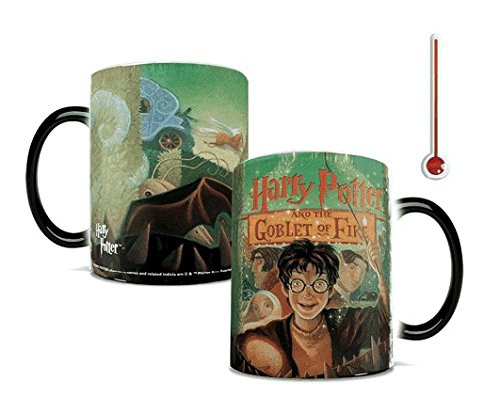 Harry Potter - Goblet of Fire Book Cover - One 11 oz Morphing Mugs Color Changing Heat Sensitive Ceramic Mug  Image Revealed When HOT Liquid Is Added