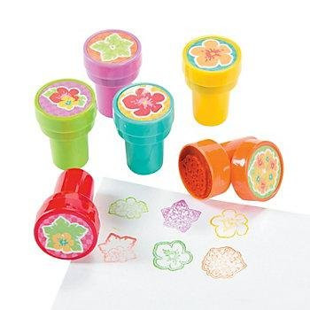 Fun Express Hibiscus Stampers - 24 pc