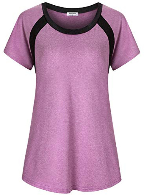 Bobolink Workout Shirts for Women Short Sleeve Yoga Tops Cool Dri Running Activewear Athletic Outdoor Performance T-Shirt Wicking Clothing Ladies Gym Sports Fitness Travel BlousePink Small S Bobolink Workout Shirts for Women Short Sleeve Yoga Tops Cool Dri Running Activewear Athletic Outdoor Performance T-Shirt Wicking Clothing Ladies Gym Sports Fitness Travel BlousePink Small S