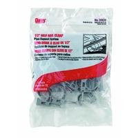 Oatey 33911 Half Clamps with Barbed Nail (12 in Polybag), Gray, 3/4-Inch