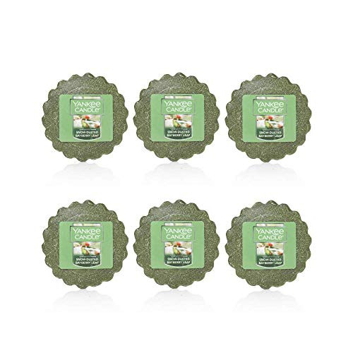 Yankee Candle Snow-Dusted Bayberry Leaf Tarts Wax Melt  Pack of 6