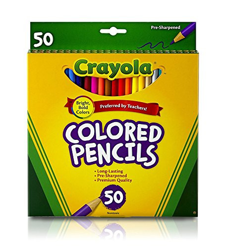 Crayola Colored Pencils, 50 Count, Adult Coloring