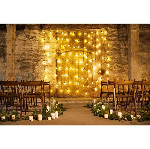 DORCEV 8x5ft Rustic Wedding Ceremony Photography Backdrop Indoor Castle Wedding Ceremony Bridal Shower Background Shiny Lamp White Candle Green Plant Wedding Banner Wedding Photo Studio Props DORCEV 8x5ft Rustic Wedding Ceremony Photography Backdrop Indoor Castle Wedding Ceremony Bridal Shower Background Shiny Lamp White Candle Green Plant Wedding Banner Wedding Photo Studio Props