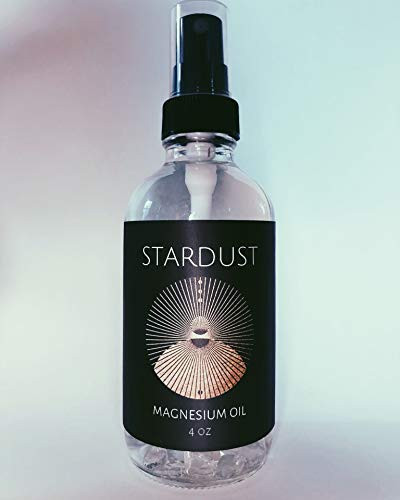 Stardust Magnesium Oil Spray Bottle of Pure Genuine Zechstein Magnesium Chloride - Topical Magnesium Supplement for Skin Application and Dermal Absorption  4 fl oz