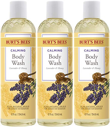 Burts Bees Lavender  and  Honey Body Wash 12 Oz - Pack of 3  Package May Vary