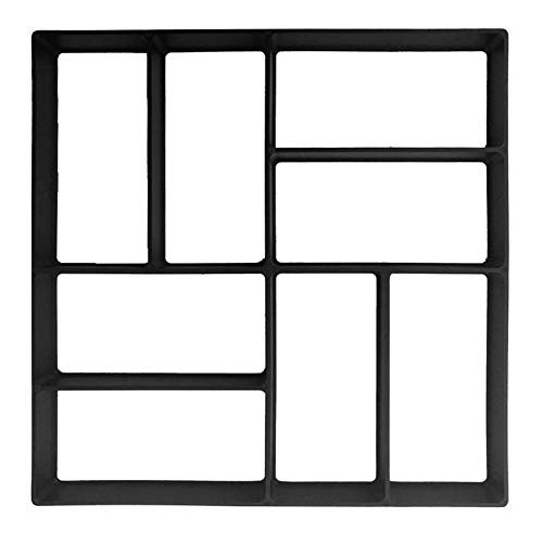 Alloyseed Walk Maker - Reusable Concrete Path Maker Mold Maker Stepping Stone Paver Lawn Patio Yard Garden DIY Walkway Pavement Paving Moulds Square Alloyseed Walk Maker - Reusable Concrete Path Maker Mold Maker Stepping Stone Paver Lawn Patio Yard Garden DIY Walkway Pavement Paving Moulds Square