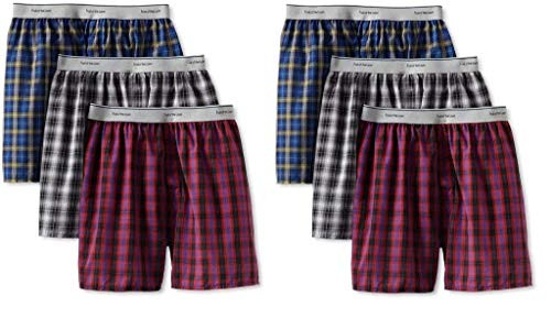 Fruit of the Loom 6Pack Boys Exposed-Waistband Boxers Boxer Shorts Underwear L