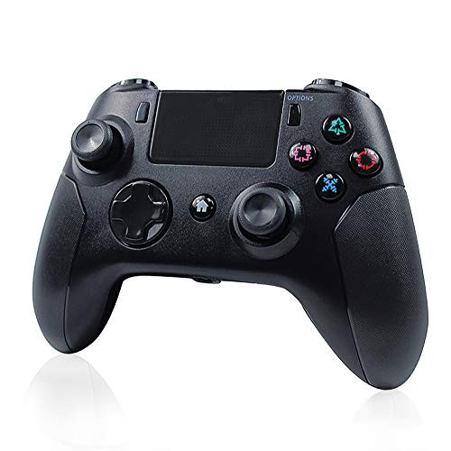 MitasQ for PS4 Controller Wireless Game Controllers for Playstation 4 Pro Slim Remote Control for PS 4 PC iOS Android Phone with Dual Vibration Stereo Headset Jack Touch Panel LED Light USB Cable
