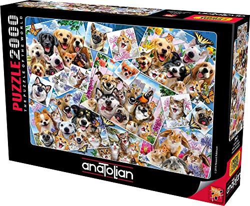 Anatolian Puzzle - Selfie Pet Collage 2000 Piece Jigsaw Puzzle  3947  ANA3947