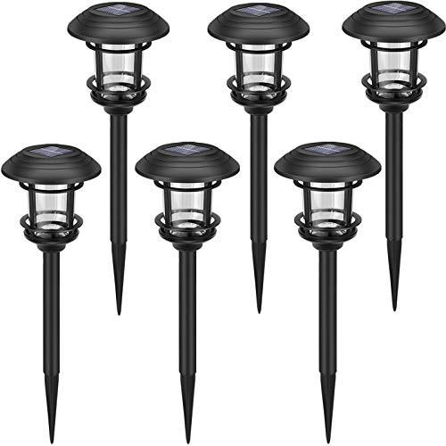 Solar Pathway Lights Outdoor 6 Pack Solar Garden Lights Waterproof Decorative Landscape Lights Solar Path Lights for Walkway Lawn Yard Patio Solar Pathway Lights Outdoor 6 Pack Solar Garden Lights Waterproof Decorative Landscape Lights Solar Path Lights for Walkway Lawn Yard Patio