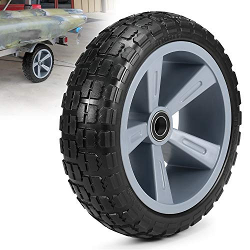 Lixada 10 inch Kayak Trolley Tire Kayak Trailer Tire Puncture-Proof Tire Wheel for Kayak Canoe Trolley Cart Replacement Tire Wheel 1pc