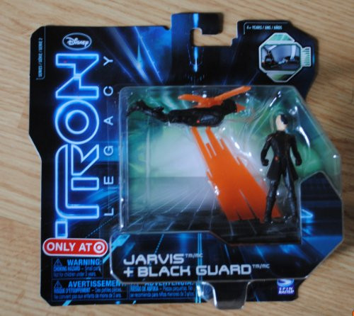 DISNEY TRON LEGACY JARVIS  and  BLACK GUARD FIGURES