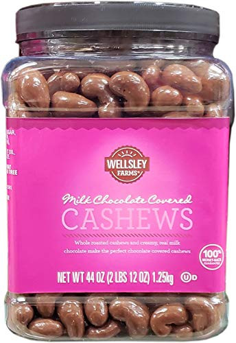 Wellsley Farms Milk Chocolate Covered Cashews 44 Oz.