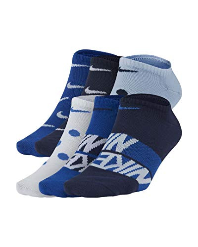 Nike Womens Everyday Lightweight Training No Show Socks 6 Pack  Multicolor 3 MD  Women s Shoe 6-10