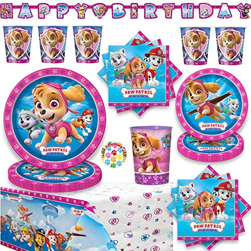 Girl Paw Patrol Party Supplies Pack for 16 Guests With Plates Napkins Tablecover Cups Favor Cup Birthday Banner and Exclusive Paw Birthday Pin By Another Dream Girl Paw Patrol Party Supplies Pack for 16 Guests With Plates Napkins Tablecover Cups Favor Cup Birthday Banner and Exclusive Paw Birthday Pin By Another Dream