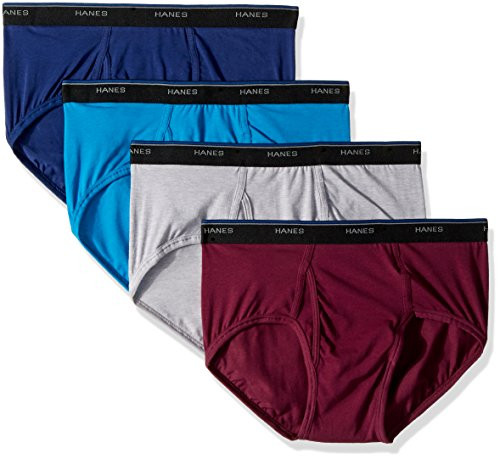 Hanes Men s 4-Pack Comfortblend Dyed Briefs Assorted Large