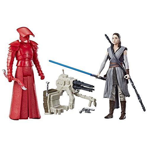 Star Wars: The Last Jedi Rey (Jedi Training) and Elite Praetorian Guard Figure 2-Pack 3.75 Inches Star Wars: The Last Jedi Rey (Jedi Training) and Elite Praetorian Guard Figure 2-Pack 3.75 Inches
