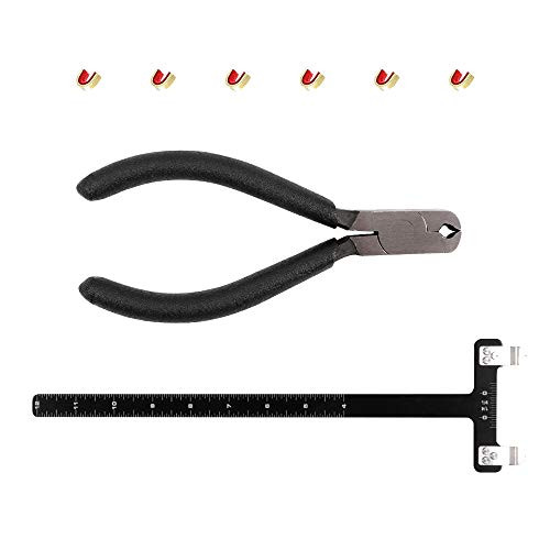 TOPARCHERY Bow String Nocking Point T Shape Bow Square Ruler Buckle Pliers for Recurve Takedown Bow Kits Archery