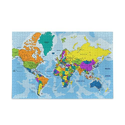 World Map Puzzle 500 Piece Jigsaw Puzzle Kids Adult  Jigsaw Puzzle c4