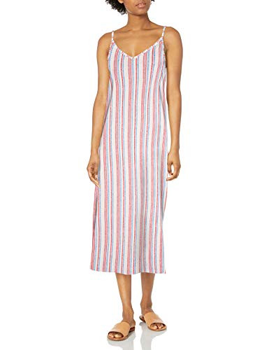 Roxy Junior s Avila Beach Dress Blue Heaven Stars Stripes S