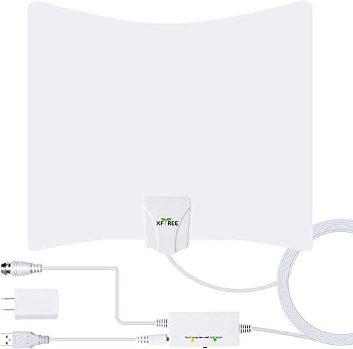 TV Antenna - Amplified HD Digital Indoor TV Antenna Long 230 Miles Range HDTV Antenna - 17ft Coax Cable Amplifier Antenna for 1080P 4K HD Local Channels - Support All Television