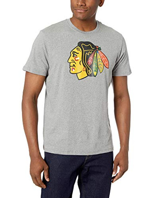 OTS NHL Chicago Blackhawks Men s Rival Tee Grey Logo Medium OTS NHL Chicago Blackhawks Men s Rival Tee Grey Logo Medium