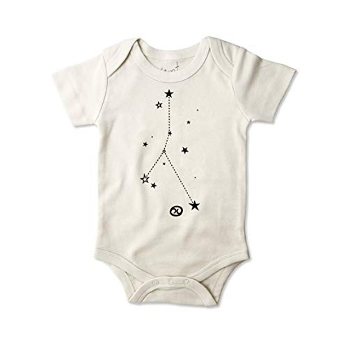 Cancer Organic Baby Clothes Zodiac June 21 - July 22 Star Sign Bodysuit - 3-6 Month Size