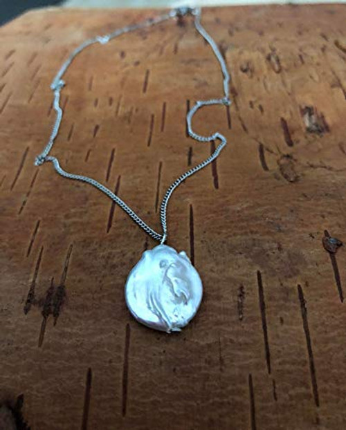 Pearl necklace for women freshwater cultured pearl pendant jewelry gift for a bridesmaid Pearl necklace for women freshwater cultured pearl pendant jewelry gift for a bridesmaid