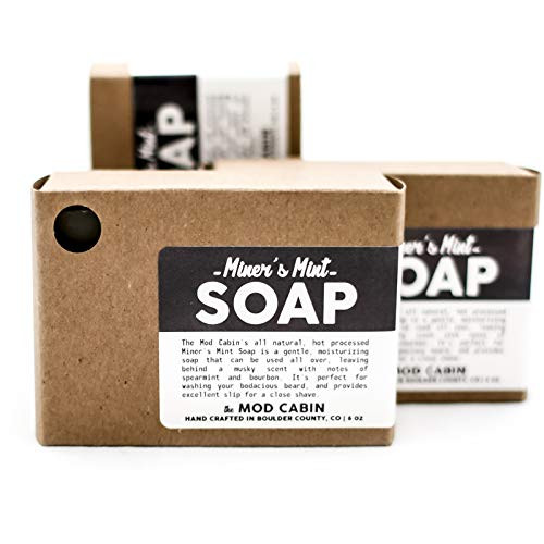 Miner s Mint Soap 3-Pack - All Natural Hand Cut Made in USA