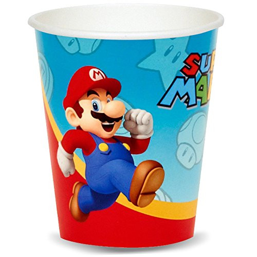 BirthdayExpress Super Mario Party Supplies - 9 oz. Paper Cups (8) BirthdayExpress Super Mario Party Supplies - 9 oz. Paper Cups (8)