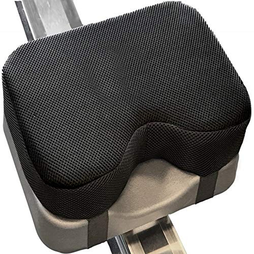 Doefo Rowing Machine Seat Cushion Indoor Water Rower Machine Seat Pad with Thicker Memory Foam for Exercise Recumbent Stationary Bike