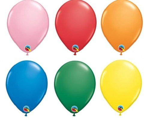Qualatex Latex Balloons 43567 Standard Assortment, 5"