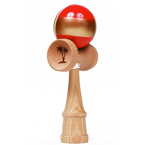 Bahama Kendama Belted Kendama - Rubberized Paint - Red Gold