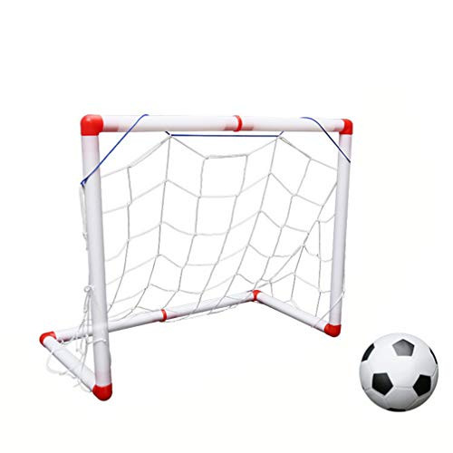 TOYANDONA Easy Score Soccer Set Soccer Goal Net Football Set Pops Up Soccer Goals Net with Air Pump for Backyard Outdoor Children Kids Playing 56cm