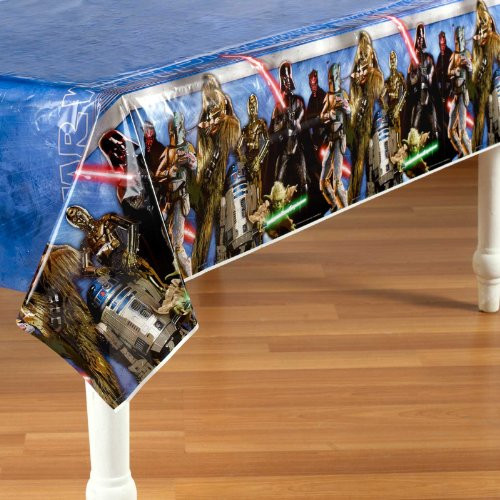 Star Wars Party Table Cover - Star Wars Plastic Tablecover
