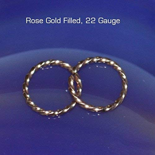 Tragus Earring 7mm - Gold Nose Ring - Rook Earring - Cartilage Hoop - Forward Helix Earring - Septum Ring - Tragus Piercing 22 Gauge