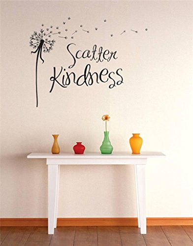 Vinyl Wall Decal Sticker   Scatter Kindness Image Quote Bedroom Bathroom Living Room Picture Art Peel  and  Stick Mural Size  20 Inches X 30 Inches - 22 Colors Available
