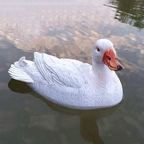 HSada Duck Figurine Garden Statue Outdoor Lawn Yard Decor - Polyresin Vivid Artificial Feather Lifelike Cute Ducks Family Outdoor Decor Children Toys  D