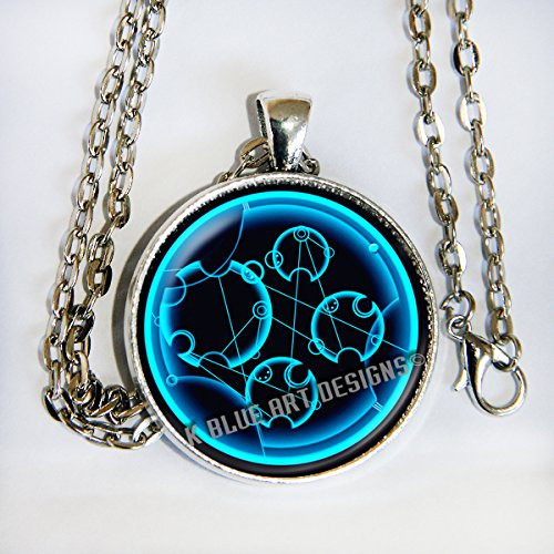 Doctor Who quote Wibbly-wobbly timey-wimey...stuff in Gallifreyan - necklace - Dr Who - HM Doctor Who quote Wibbly-wobbly timey-wimey...stuff in Gallifreyan - necklace - Dr Who - HM