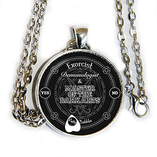 Constantine Ouija - glass cabochon pendant necklace - HM