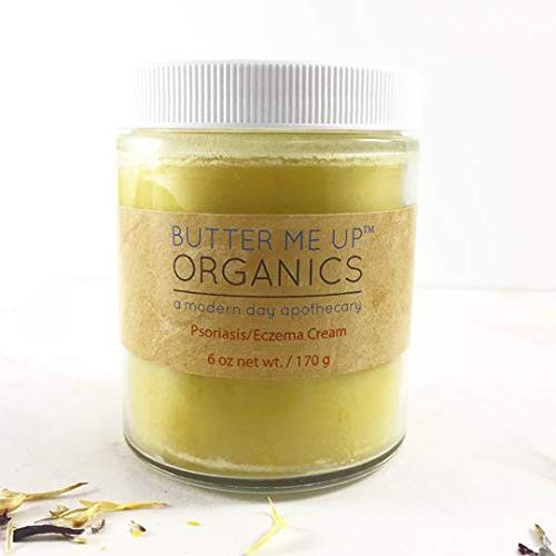 4 oz. Sensitive Skin Cream for Psoriasis and Eczema with Black Seed Oil and Argan Butter Me Up Organics