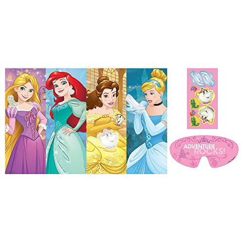 Amscan Disney Princess Dream Big Birthday Party Game (3 Piece), Multicolor, 37 1/2" x 24 1/2"