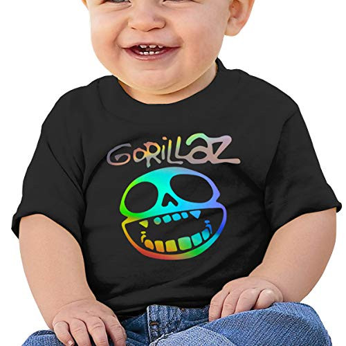 Baby T-Shirt Cute Infant Home Gorillaz Graphic Toddler T Boys and Girls Soft Short Sleeve Cotton Kids Shirt 2t Black Baby T-Shirt Cute Infant Home Gorillaz Graphic Toddler T Boys and Girls Soft Short Sleeve Cotton Kids Shirt 2t Black