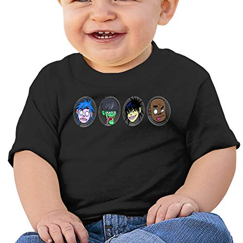 Baby T-Shirt Cute Infant Home Gorillaz Graphic Toddler T Boys and Girls Soft Short Sleeve Cotton Kids Shirt 18 Months Black Baby T-Shirt Cute Infant Home Gorillaz Graphic Toddler T Boys and Girls Soft Short Sleeve Cotton Kids Shirt 18 Months Black