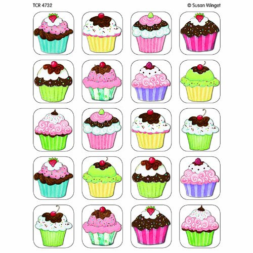 Teacher Created Resources SW Cupcakes Stickers, Multi Color (4732)