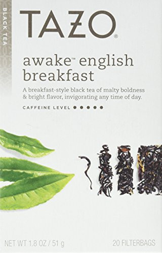Tazo Awake English Breakfast Tea Bags 6 boxes with 20 bags in each