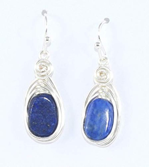 Silver Lapis Lazuli Earrings Natural Lapis Earrings Cobalt Blue Drop Earrings Lapis Lazuli Jewelry Wire Wrapped Stone Genuine Gemstone Gift for Women Silver Lapis Lazuli Earrings Natural Lapis Earrings Cobalt Blue Drop Earrings Lapis Lazuli Jewelry Wire Wrapped Stone Genuine Gemstone Gift for Women