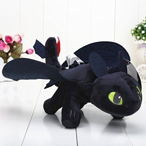 Toothless Night Fury 1 Train 2 Stuffed Animal Plush Doll Toy Dragons Defenders of Berk Toothless Night Fury 1 Train 2 Stuffed Animal Plush Doll Toy Dragons Defenders of Berk
