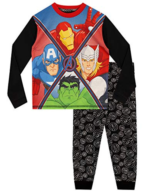 Marvel Boys  Avengers Iron Man Captain America Thor Hulk Pajamas Size 6