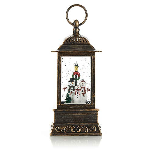 ReLIVE Christmas Light-Up Snow Globe Lantern - Santa and Friends